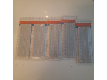 5 st kopplingsdäck (breadboards) för elektronikprojekt