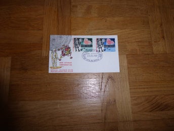 1969 Apollo 11 rymd Samoa FDC kuvert