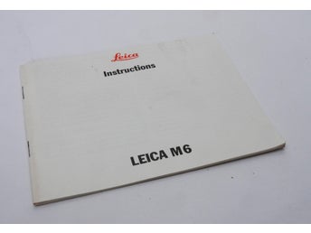 Leica M6 Instruktionsbok på engelska