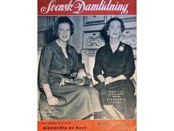 Svensk dam 48 1953 Dagmar Heurlin, Margareta Hillman, Brita Neuberg, Bette Davis