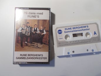 RUNE BERGHEIM'S GAMMELDANSORKESTER - På dans med, kassett Norge Dragspel