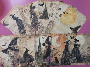 Witchy papper för scrapbooking