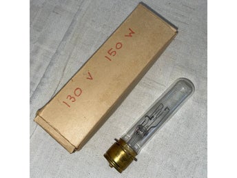 OSRAM PROJEKTORLAMPA 588280E h22, 130V 150W, NOS ** vintage oanvänd