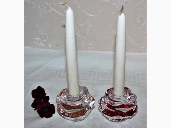 julklapp för par Julklapp ! Ett par ljusstake i form av en ros f.. (406337440) ᐈ 