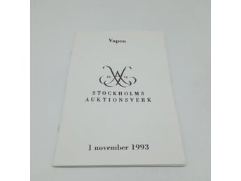 Vapen Specialauktion nr 1 november 1993 - Stockholms Auktionsverk