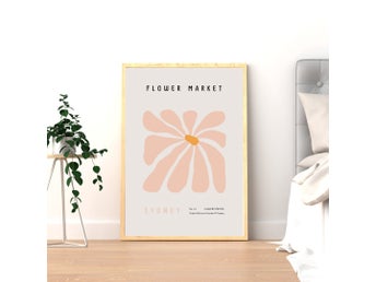 Flower Market Sydney Poster – Färgstark & Modern30×40 CM