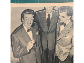 Retro-annons ”Vårens herrmode - Klimax herr-kläder” från 1953