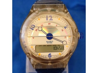 Swatch pager beep ana-digi 45 mm rainbow ultra rare vintage 1993