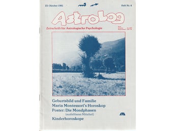 Astrolog: Zeitschrift für Astrologische Psychologie, 1981 - 5 st på TYSKA! 15 kr