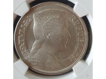 1931 Lettland 5 L Mynt
