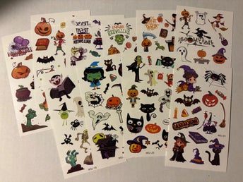 Halloween tatueringar ark, blandade motiv
