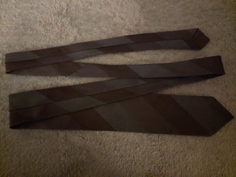 Slips 60 -tal TREVIRA Glittrig Mönstrad i Blått, Grått Längd 140 cm Bredd 6 cm