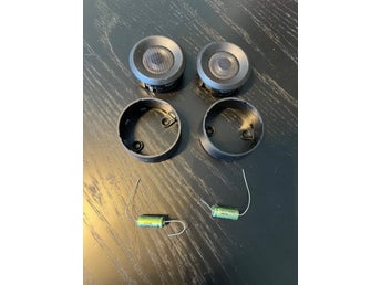 Peerless HI-FI diskanthögtalare med Intertechnik kondensatorer