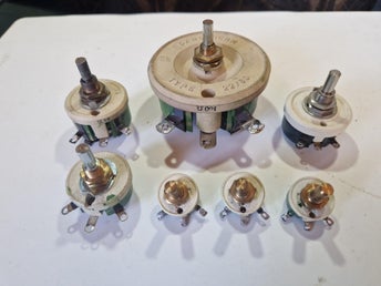 Parti Danotherm & Sfernice effektpotentiometrar / reostater 12.5W - 100W