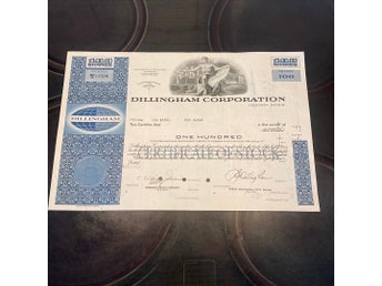 Dillingham Corporation Aktiebrev