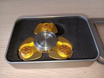 Fidget Spinner i metall i ask
