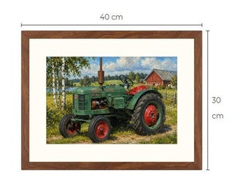 Bolinder-Munktell Volvo traktor Art print tavla Limited Edition #reapåtradera