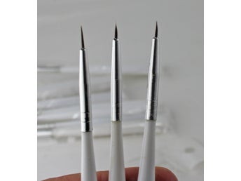 3 st Detaljpenslar för nagelkonst o modellmålning hög precision Nagelpensel