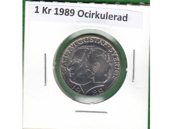 1 Kr 1989 Ocirkulerad från Riksbankrulle