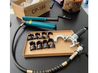 6ton U/TH Ø16-32 mm löstagbar hydraulisk presstång, med 8 Dies, lätt att använda