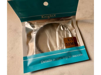 UV-filter 49 mm, nytt