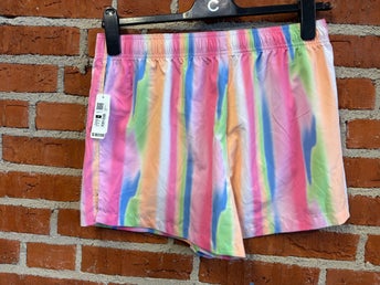 Nya Sporty flerfärgade badshorts, storlek M