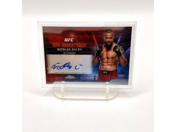 UFC Nicolas Dalby Auto Topps Chrome Signed Card