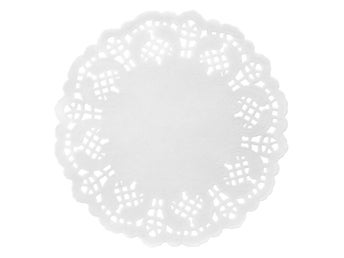 Tårtpapper 11,5 cm vit (30 st) - paper doilies