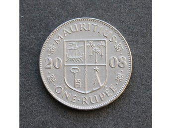 MAURITIUS 1 Rupee 2008 - KM 55 - Ett cirkulerat mynt - Kat C