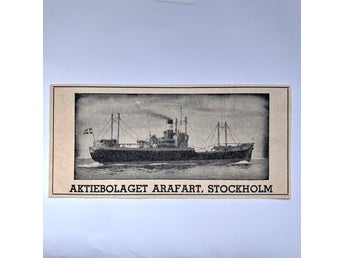 Annons Aktiebolaget Arafart, Stockholm År 1953