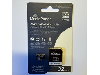 Minneskort SD / Micro SDHC MediaRange inkl adapter