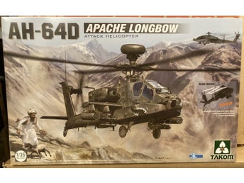 AH-64D APACHE LONGBOW ATTACK HELICOPTER TAKOM 1/35 OÖPPNAD