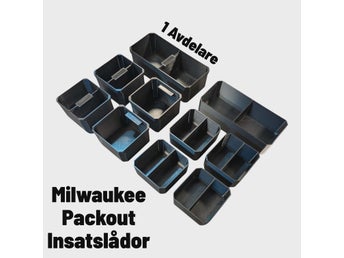 Stor pack! 10st Insatslådor för Milwaukee Packout Sortimentlådor.