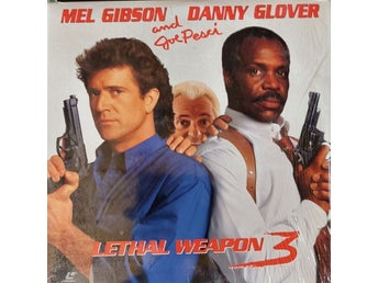 Lethal Weapon 3 1992 118 Min WS 1-LD Laserdisc Nyskick Pris 229 Frakt 89