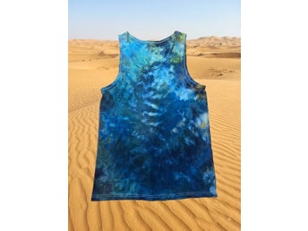 Tie-dye Linne XXL Färgad för hand i Sverige