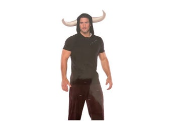 T-shirt Tjur med horn Maskeraddräkt Halloween Ny
