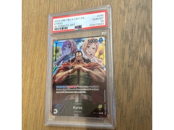 One Piece Card Game Kyros EB01-040 Leader PSA 10 | Köp på Tradera