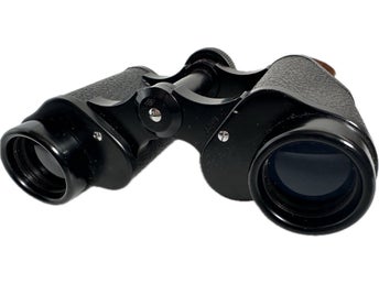Vintage Kikare Pollux 8x30 Binocular 7.5 Field Triple tested, med bärväska