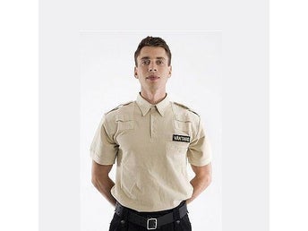 Väktare Hundförarpiké kort ärm - Khaki - S