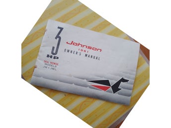 Johnson Sea Horse 3 HP Owner's Manual 1961
