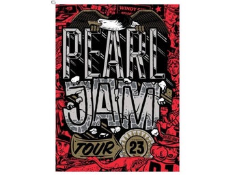 Toppskick Pearl Jam Tour 2023 Travis Price Poster ca 60x45cm