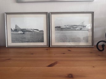 2x Vintage Saab 37 Viggen Prototyp Fotografier 1960-tal / Historic Jet Aviation