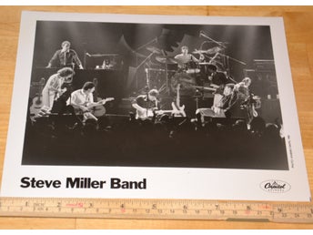 STEVE MILLER BAND äkta pressfoto 1983