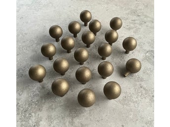 20 stycken – Knopp Boll – Antik Mässing