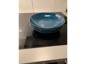 Blue plates, 4-pack