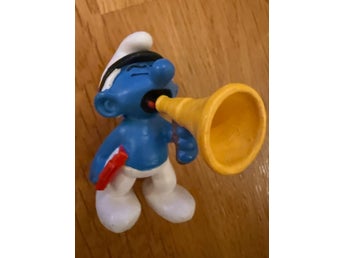 Smurf med megafon figur Schleich 2008