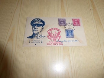 Douglas MacArthur 1948 kuvert WWII