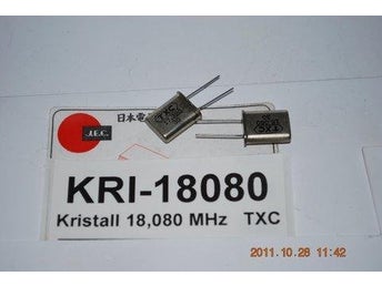 KRI-18080 Kristall 18080MHz 2 stycken