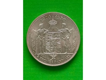Danskt silver minnesmynt Christian X