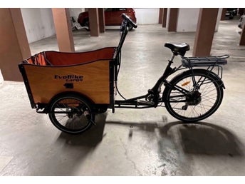 EvoBike Cargo Classic eldriven lådcykel – Perfekt skick!